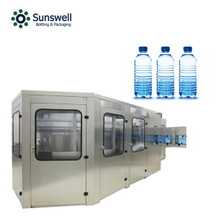 3 en 1 plantas automáticas de agua mineral/máquinas de llenado de líquidos embotelladoras de agua