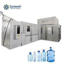 Línea de producción de máquina de agua para botellas combiblock, soplado, llenado y tapado de botellas de PET, línea de producción automática de agua mineral