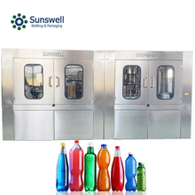 Máquina de llenado de procesamiento de bebidas carbonatadas de botellas de PET línea de producción de refrescos