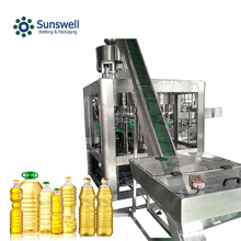Llenado de aceite de botella de vidrio/plástico Sunswell Máquina embotelladora de aceite esencial de tipo rotativo/lineal