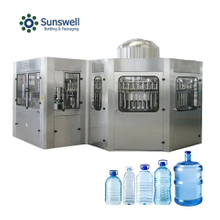 Máquina tapadora de llenado de lavado de botellas de agua pura/mineral