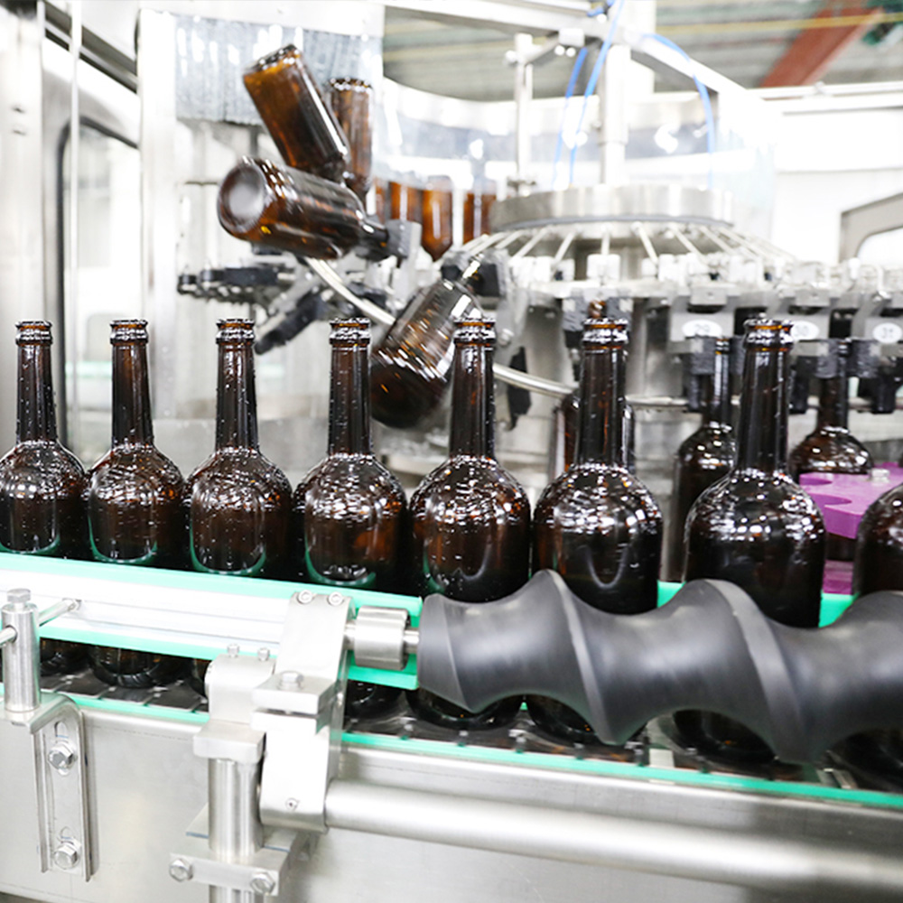 Máquina de tecnología cerveza línea de llenado de cerveza a pequeña escala completamente automática